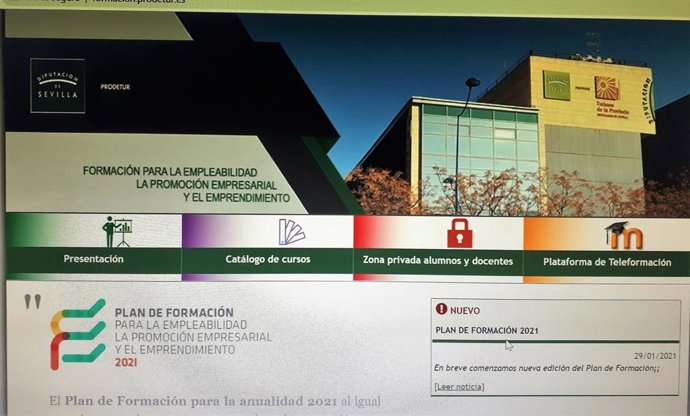 [Sevilla] N.P Prodertur Pone En Marcha El Nuevo Plan De Formación 2021