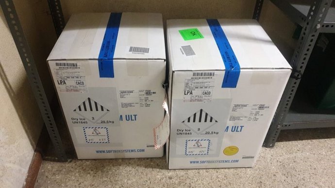 Canarias recibe este lunes otras 17.550 dosis de la vacuna de Pfizer