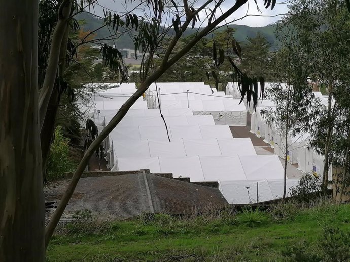 Campamento de migrantes en Las Raíces (Tenerife)