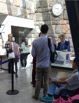 Centro de votación en la Embajada de España en México para los inscritos en el CERA en las elecciones generales del 10 de noviembre de 2019