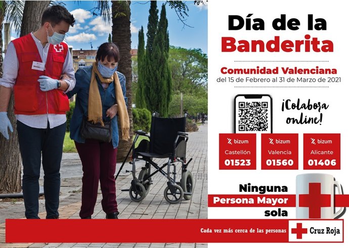 Cruz Roja Celebra Su Primera Banderita On Line En La Comunidad Valenciana A Favor De Las Personas Mayores