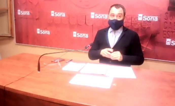 Javier Muñoz detallas las cuentas del Ayuntamiento de Soria.