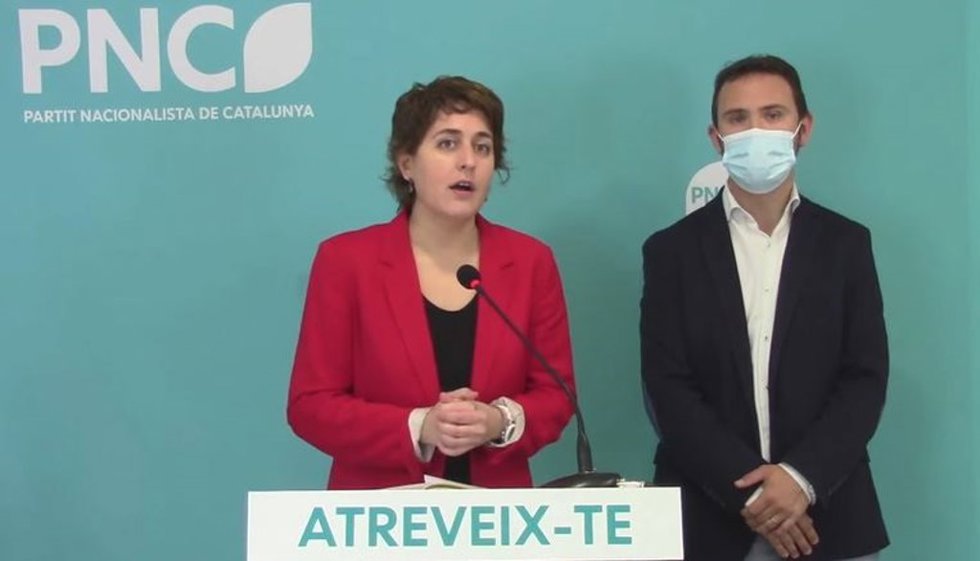 La cabeza de lista del PNC para el 14F, Marta Pascal