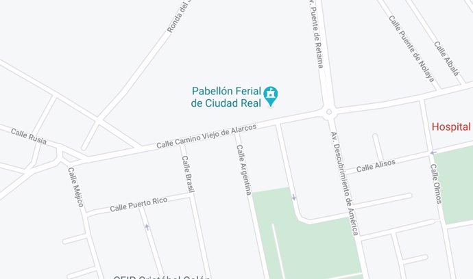 Imagen del Pabellón Ferial de Ciudad Real en Google Maps