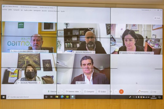 Reunión telemática de Villalobos con el alcalde de Montellano