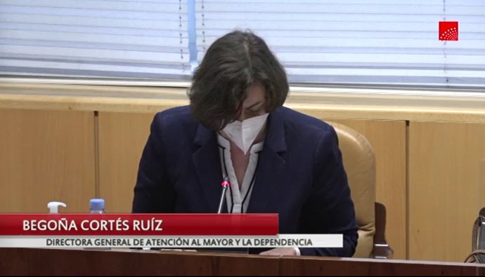 La directora de Atención al Mayor de la Comunidad de Madrid, Begoña Cortés, comparece en la Asamblea