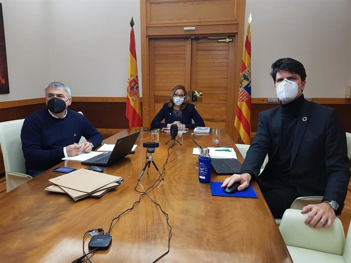 Video conferencia sobre los Fondos Europeos de recuperación.