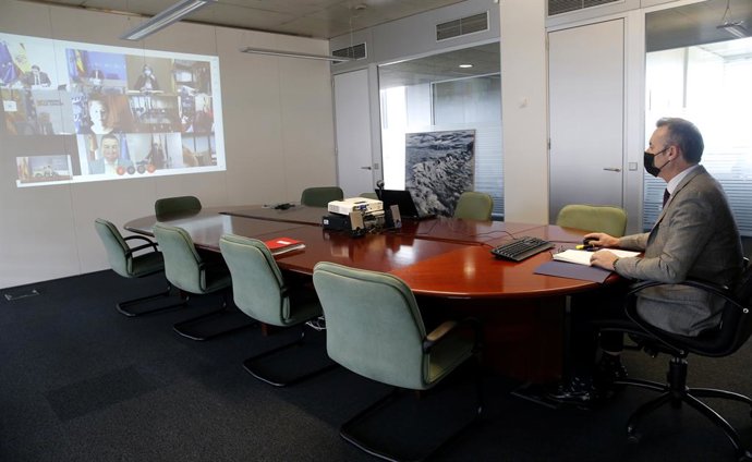 El consejero de Desarrollo Rural, Guillermo Blanco, participa por videoconferencia en la Conferencia Sectorial de Agricultura y Desarrollo Rural y del Consejo Consultivo de Política Pesquera para Asuntos Comunitarios.