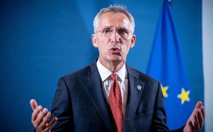 FILED - 26 August 2020, Berlin: Jens Stoltenberg, Nato Secretary General, speaks during a press statement at the start of the informal meeting of EU defence ministers. Stoltenberg said that the Taliban must keep promises this came in light of the falter