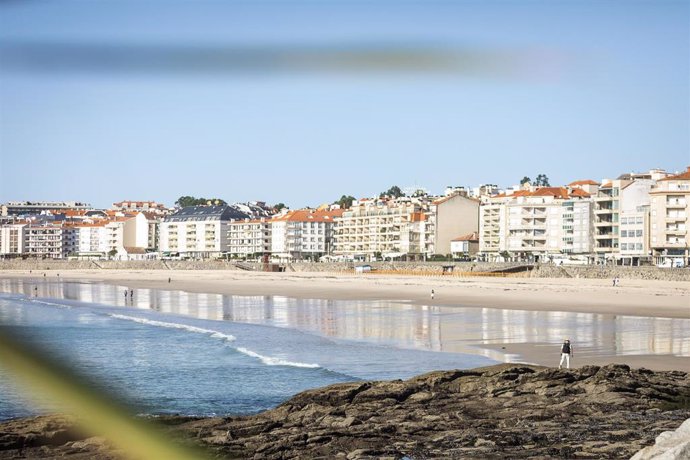 Playa de Sanxenxo, Pontevedra, Galicia (España), a 19 de noviembre de 20202. 