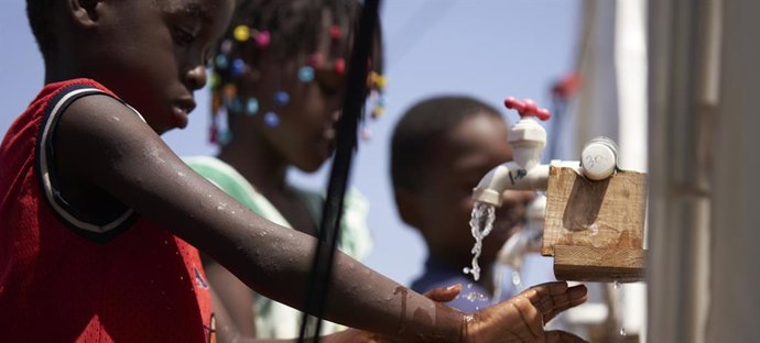Niños migrantes en un centro de recepción de la región del Darién, en Panamá