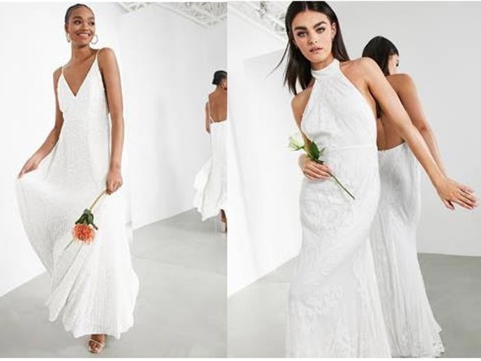 La firma Asos cuenta con un completo catálogo de moda nupcial