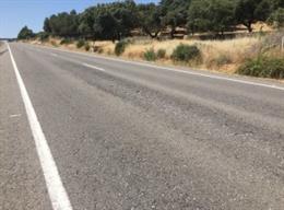 Carretera EX-201 desde Fregenal de la Sierra hasta el límite provincial con Huelva