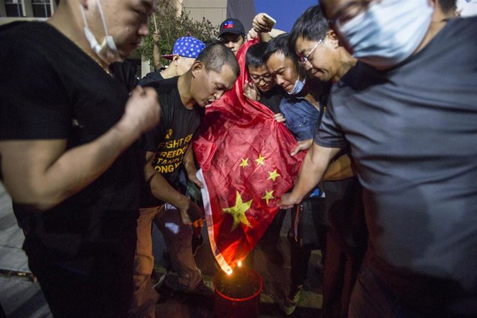 Imagen de archivo de las protestas en Hong Kong. 