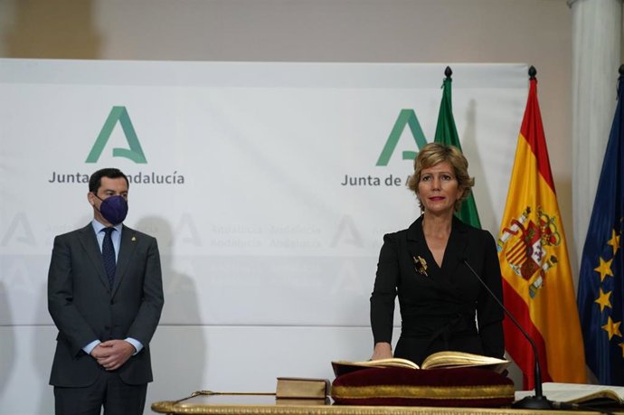 Moreno Asiste A La Toma De Posesión De María Dolores Pérez Pino Como Nueva Responsable Del Gabinete Jurídico De La Junta De Andalucía