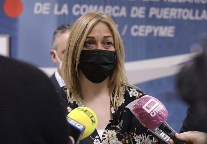 La coordinadora de Cs en C-LM, Carmen Picazo, en declaraciones a los medios