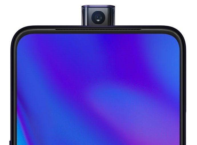 Cámara delantera extraíble del Oppo F11 Pro.