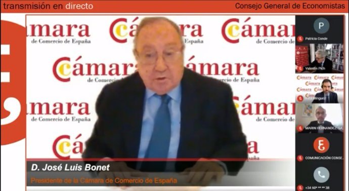 El presidente de la Cámara de Comercio de España, José Luis Bonet.