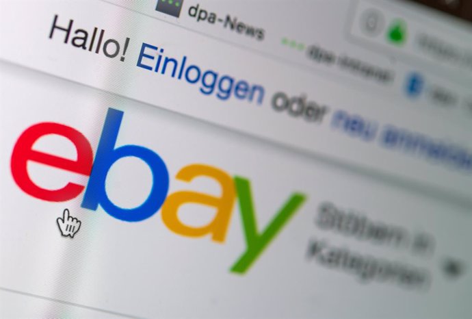 FILED - 11 July 2018, Saxony, Dresden: A general view of the ebay logo on the homepage of the internet sales platform. eBay has agreed to sell the online ticketing platform Stubhub to Viagogo for 4.05 billion dollars in cash, according to a press releas