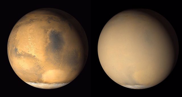 Tormenta global de polvo en Marte de 2016