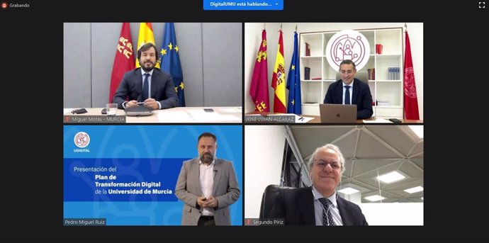Acto de presentación oficial del Plan de Transformación Digital de la Universidad de Murcia