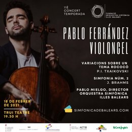 Cartel del próximo concierto de la Sinfónica.