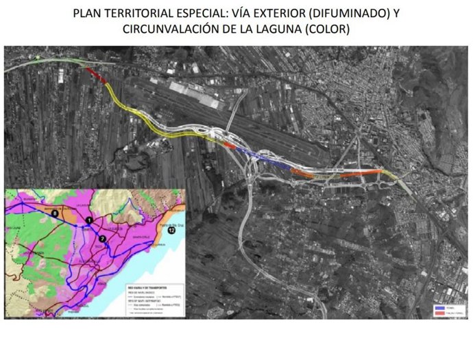 Trazado de la Circunvalación de La Laguna