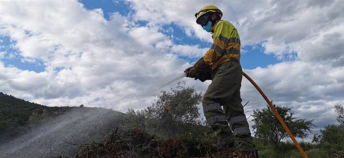 Bombero de la Generalitat en una imagen de archivo
