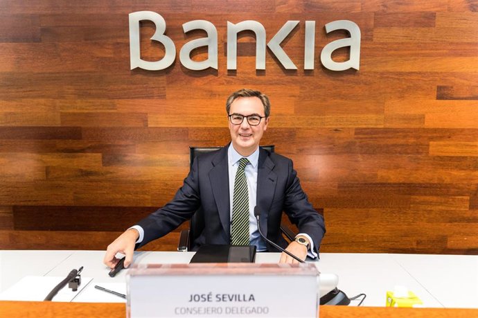 El consejero delegado de Bankia, José Sevilla, en la presentación de resultados del tercer trimestre de 2020.