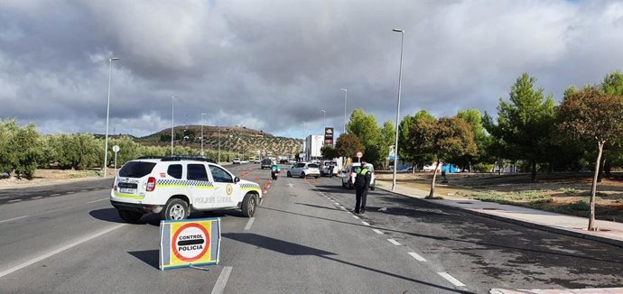 Control de la Policía Local de Jaén.