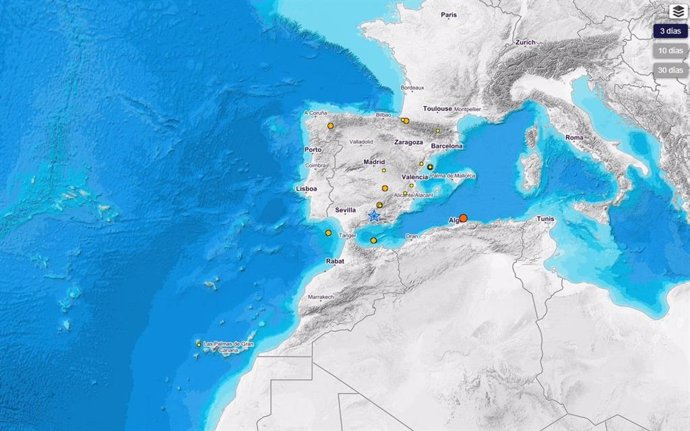 Continúa la serie sísmica de Granada con nuevos terremotos de baja intensidad