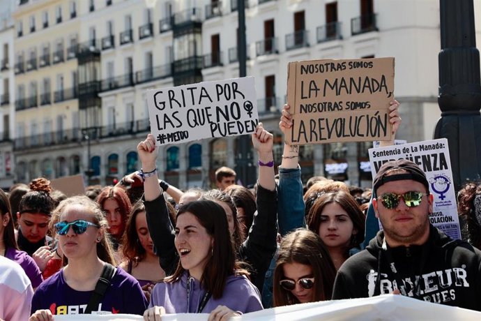 Manifestación contra la sentencia de 'La Manada'