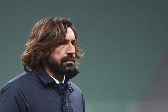 02 February 2021, Italy, Milan: Juventus' coach Antonio Andrea Pirlo is pictured during the Coppa Italia semi-final first leg soccer match between Inter Milan and Juventus at the Giuseppe Meazza stadium. Photo: Massimo Paolone/LaPresse via ZUMA Press/dpa