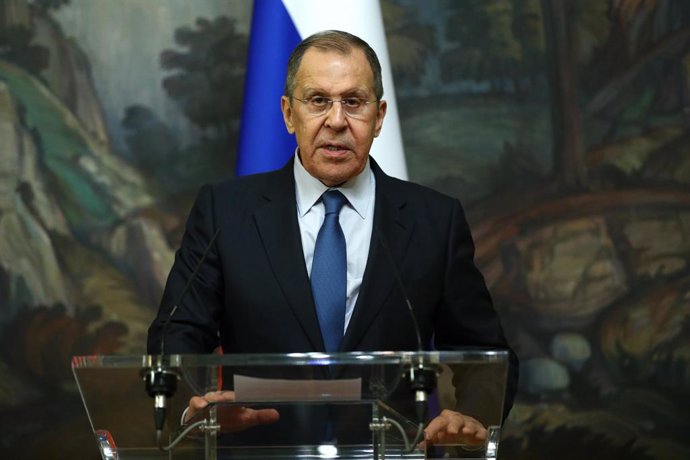 Sergei Lavrov, en una comparecencia ante la prensa en Moscú
