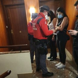 Imagen de la actuación policial.