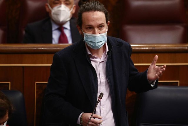 El secretario general de Podemos y vicepresidente segundo del Gobierno, Pablo Iglesias, 