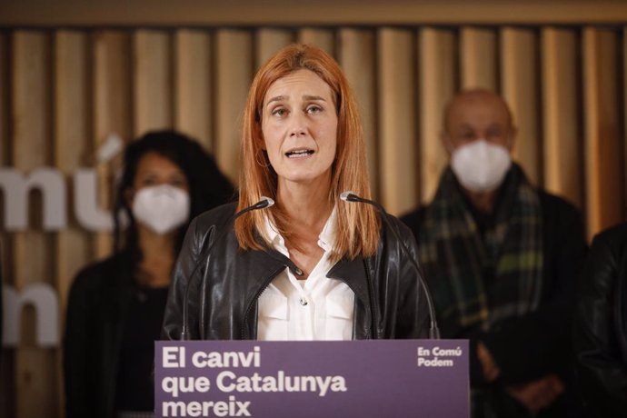 La candidata dels Comuns a la presidncia de la Generalitat, Jéssica Albiach.
