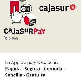 La app de Cajasur para Bizum ya se puede usar para comprar y cobrar loteria.