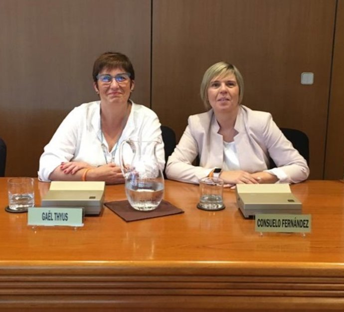 Las regidoras de Cs Calvi, Gal Thyus (izquierda) y Consuelo Fernández (derecha).