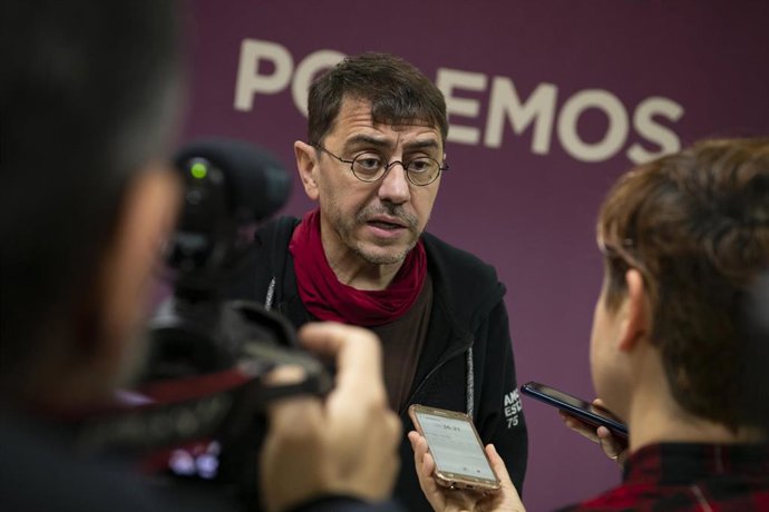 Archivo - Suspendida la declaración de Monedero de este jueves ante el juez por identificar a Vox con crímenes de lesa humanidad