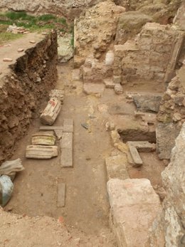 Descubren los restos de la capilla de San Andrés de la desaparecida iglesia de San Román de Burgos