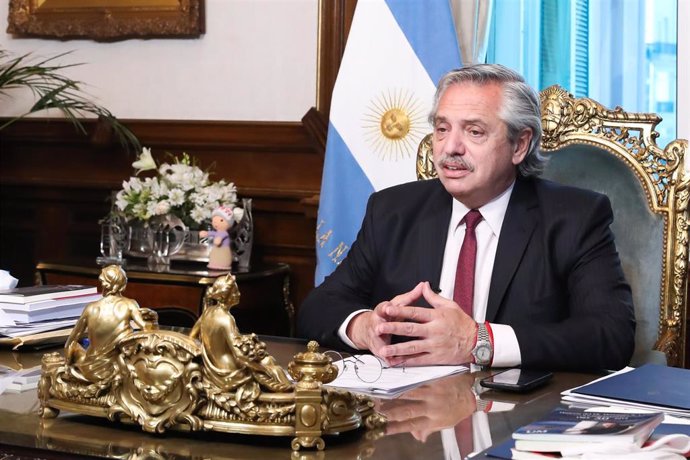 Archivo - Argentina/Chile.- Fernández llega a Chile para su tercer viaje oficial como presidente de Argentina