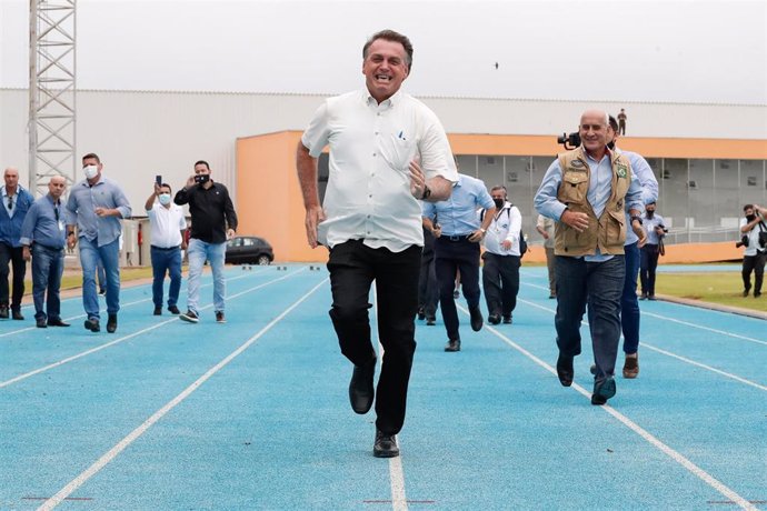 Brazilian President Bolsonaro visits National Athletics Center