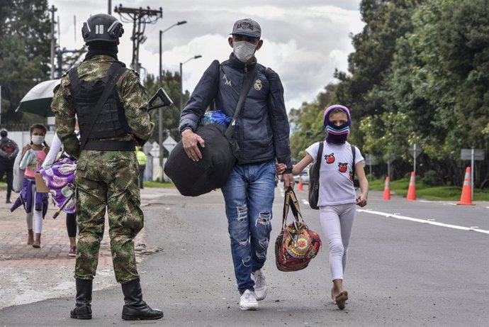 Archivo - Un informe de la ONU revela que el 40% de migrantes venezolanos han sido desalojados durante la pandemia