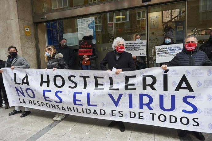 El sector de la hostelería se manifiesta por la falta de ayudas