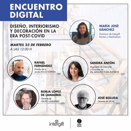 Ifema.- Reconocidos profesionales se suman al encuentro digital Diseño, interiorismo y decoración en la era post-Covid