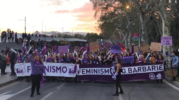 Archivo - Málaga.- IU y el PCA programan acciones virtuales para favorecer la participación en un 8 de marzo "reivindicativo"