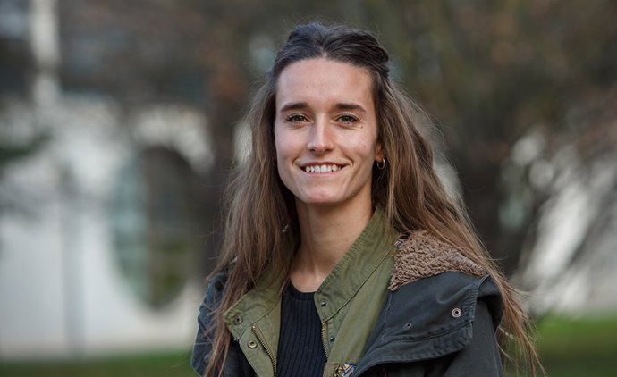 Archivo - La investigadora de la UPNA Diana Marín, autora de una de las 10 mejores comunicaciones en un congreso internacional