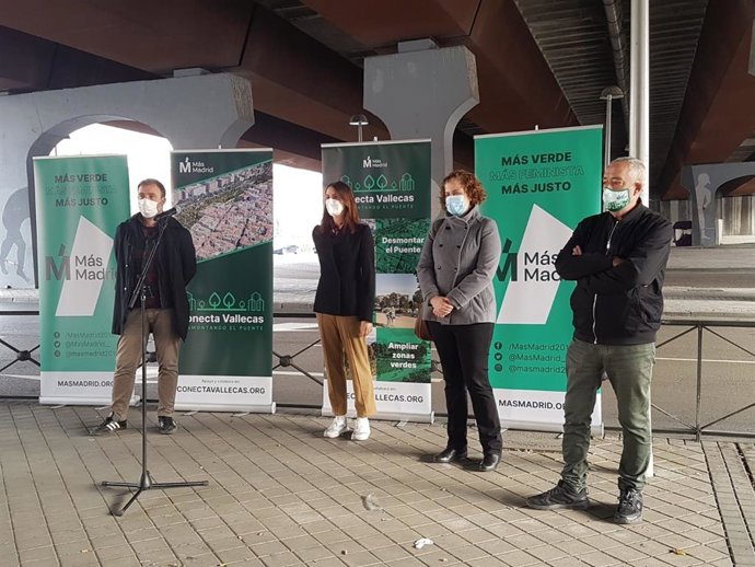 Más Madrid plantea desmantelar "fábrica de NO2" del puente de M30 entre Vallecas y Retiro y beneficiar a 150.000 vecinos