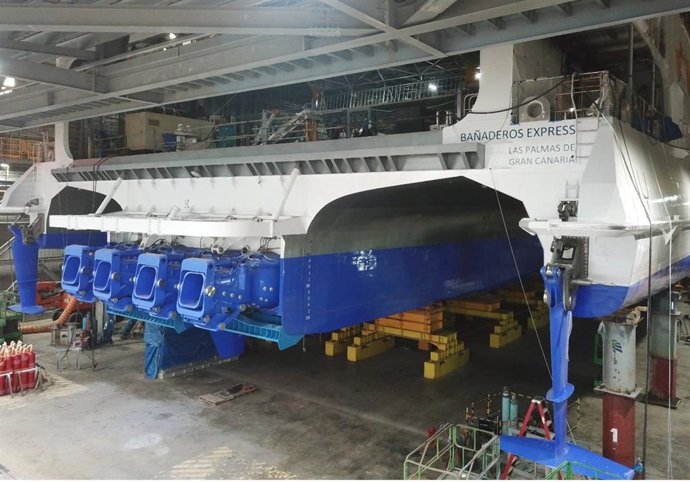 Fred. Olsen Express prevé que el nuevo 'Bañaderos Express' comience a operar en Canarias en verano